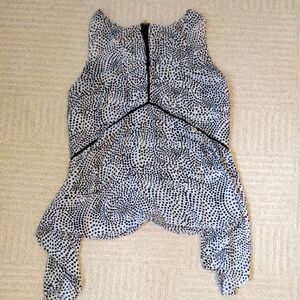 Milano Black and White Dotted Tank Top